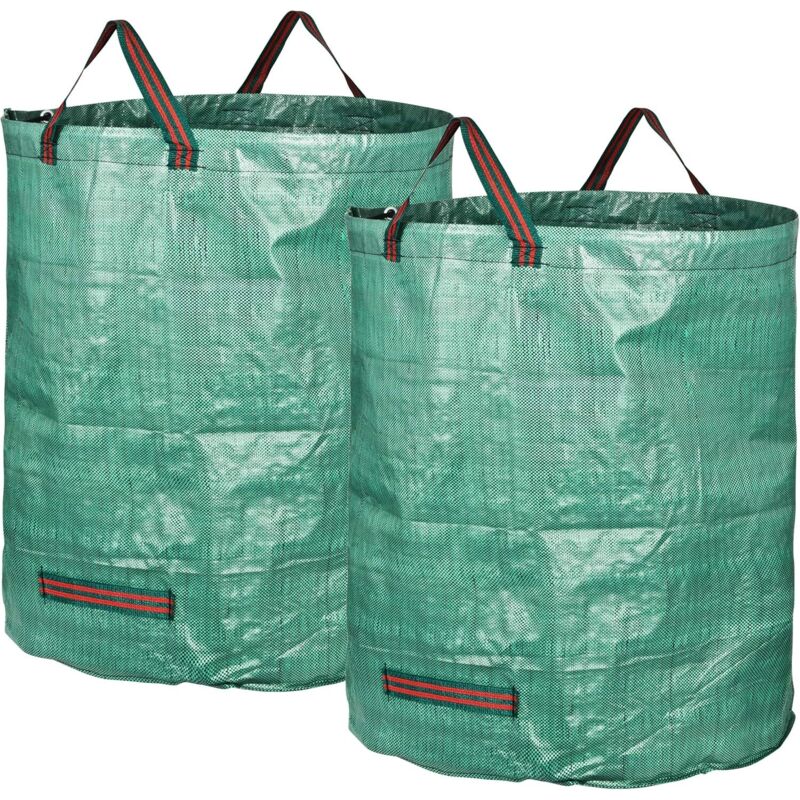 272-liter-gartensäcke Mit Griffen, Wasserdicht, Freistehend, Faltbar, Robust Und Langlebig, 2er-pack
