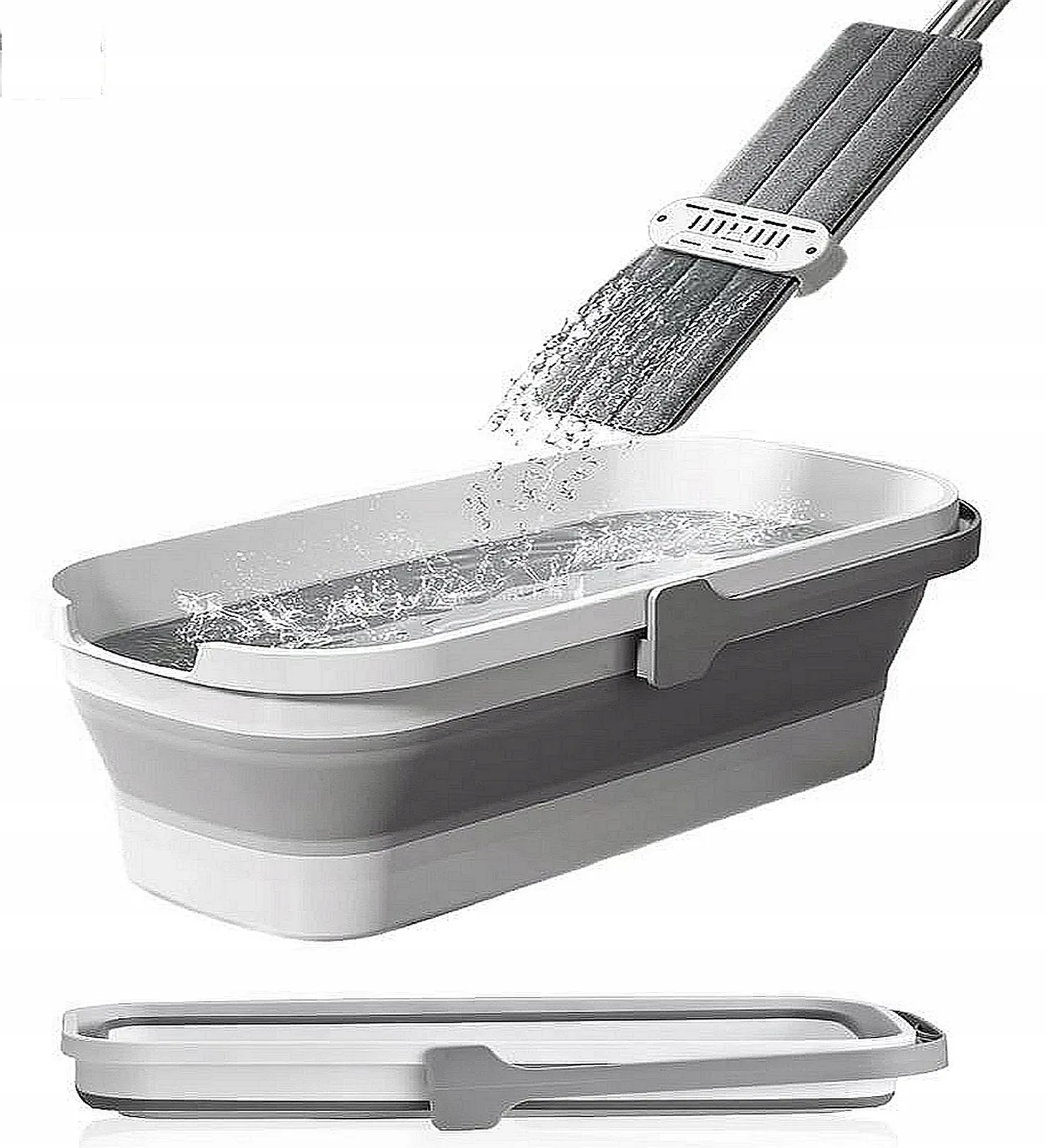 Wischmopp Mit Auswringer Und Faltbarem Eimer Ultramop Promis 4 In 1 Flach Drehbar Ms104