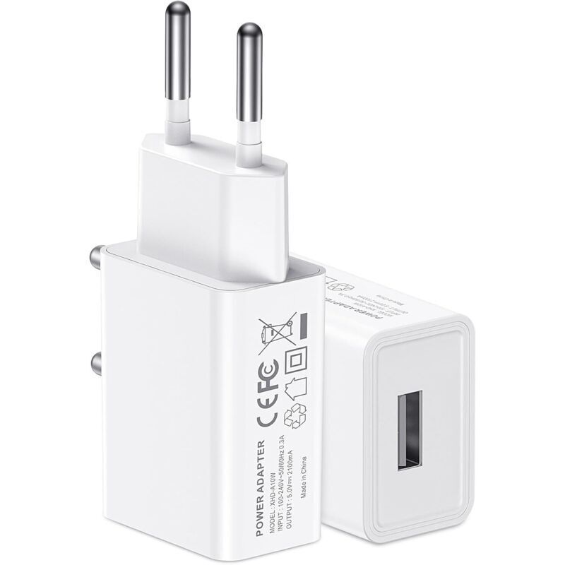 2er-pack Usb-netzteile (5 V, 2 A), 10-w-stecker, Kompatibel Mit Samsung Galaxy S25, S24, S23, S22 Und S21
