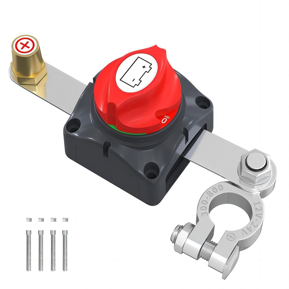 Wasserdichter 12v-48v Batterietrennschalter Für Marineanwendungen (obere Spalte), 12v Druckknopfschalter, Geeignet Für Autos, Wohnmobile, Yachten Und Boote.