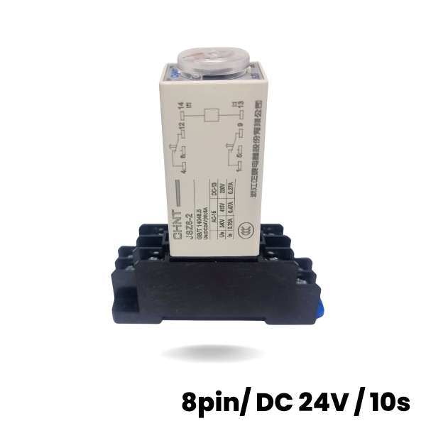 Zeitrelais Mit Din-schienenanschluss (8-polig/24 V Dc/10 S)