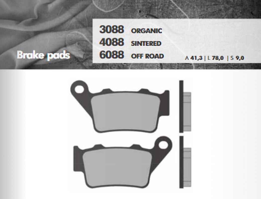 Brenta Bremsbeläge Kh208 / Kh213 Sintermetall (gold) Offroad Hinterrad-brembo-bremssattel (ft 6088)