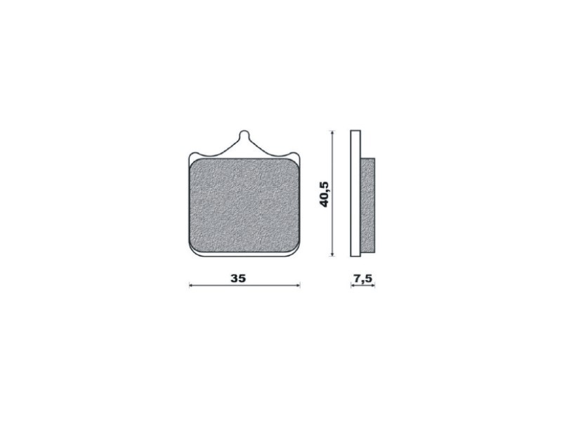 Brenta Bremsbeläge Kh322/4 Sintermetall (gold) (ft 4107)
