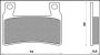 Brenta Bremsbeläge Kh265 / Kh296 Sintermetall (gold) - Ersatz Für Ft 4121 (ft 4112)