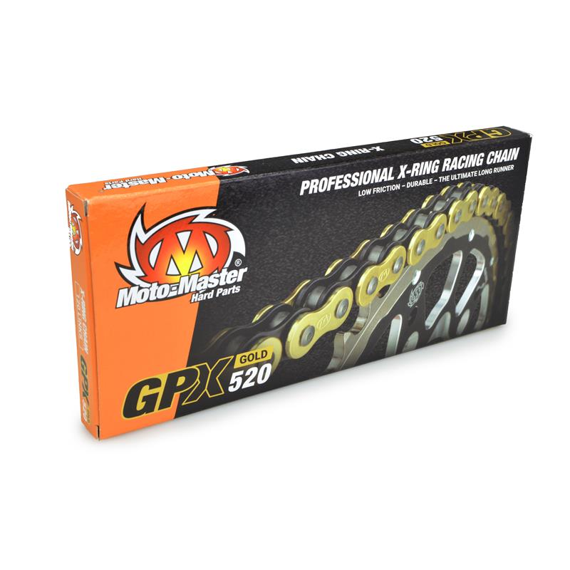 Moto-master Kette Gpx-520g Gold X-ring 120 Glieder Für Enduro/motocross