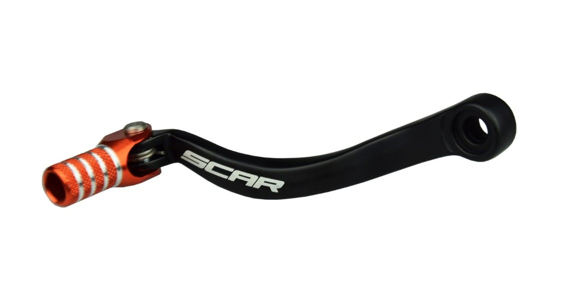 Scar Racing Schalthebel Für Ktm Sxf (sx-f) 250 / 450 '13-'16, Sx 125 / 250 '90-'16, Exc 125 / 150 / 250 / 300 '13-'16, Schwarz/orange