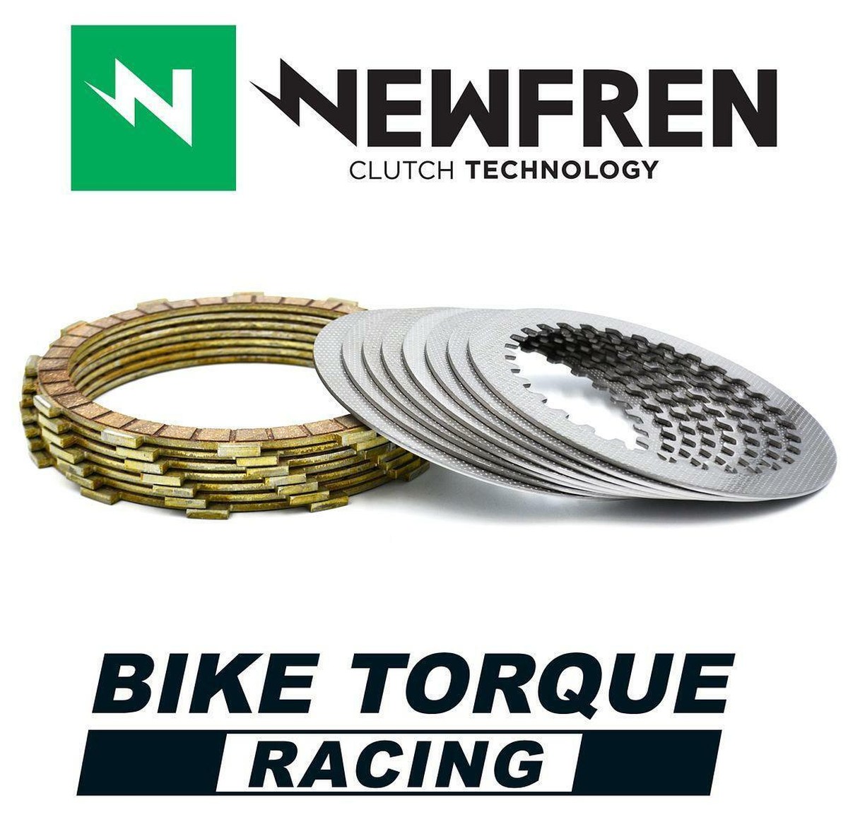 Newfren Racing Kupplungsplatten Mit Distanzstücken Yamaha Yz 125 '93-'25 Fantic Xe/xx 125 '21-'23 (ebs2325, Mcc449-8)