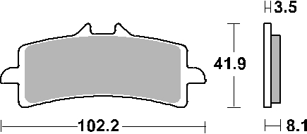 Sbs Bremsbeläge Kh447 Track Und Sport Sinter Gold (ersetzt Rs-mischung)
