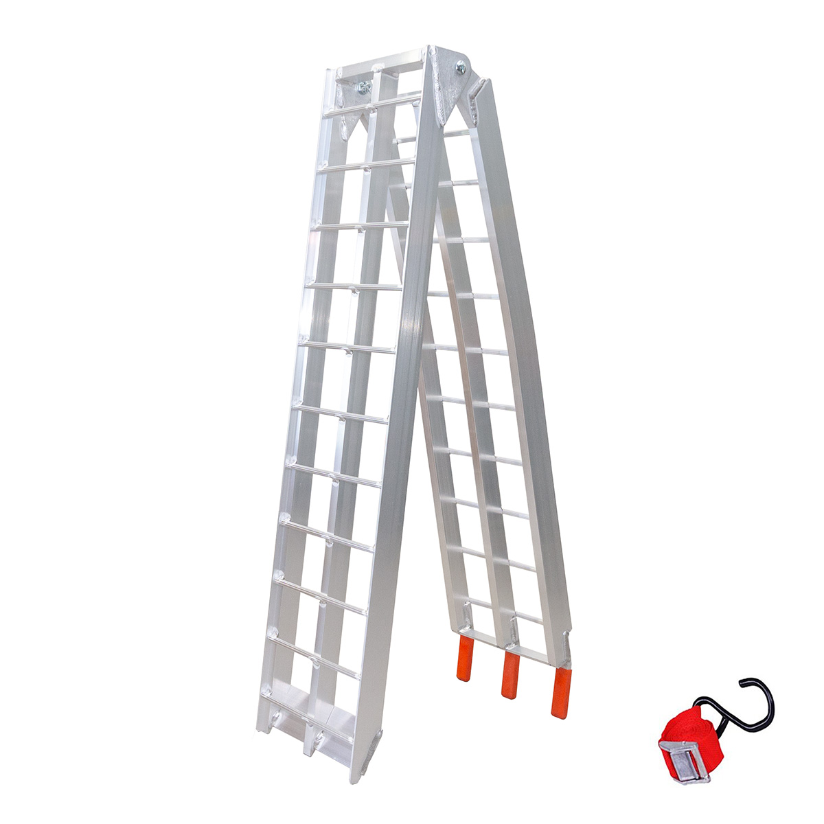 Biketec Universalrampe, Aluminium, 226 X 30,5 Cm, Max. 340 Kg, Silber, Motorrad/atv