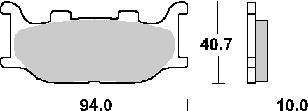 Sbs Bremsbeläge Kh199 Maxi Sinter Sinterfarbe Gold Passend Für: Yamha Yp 250/450/500 'italjet'