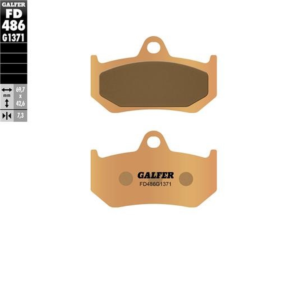 Galfer Bremsbeläge Kh320 Sintermetall (gold) Strasse