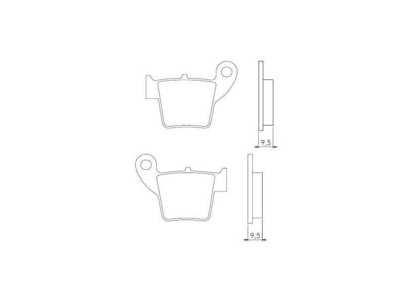 Brenta Bremsbeläge Kh346 Sintermetall (gold) (ft 4046)