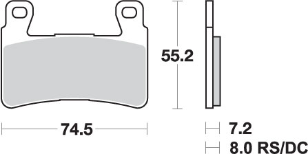 Sbs Bremsbeläge Kh265 Track Und Sport Sinter Gold (ersetzt Rs-mischung)