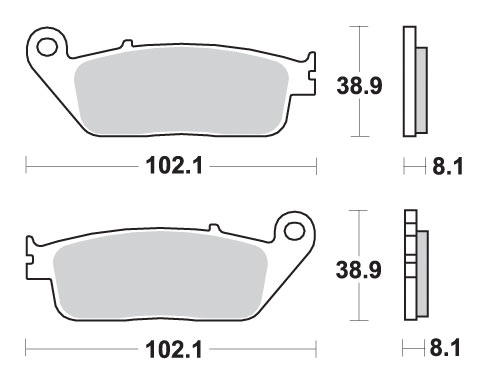 Sbs Bremsbeläge Kh142 / Kh226 Track Und Sport Sinter Gold (ersetzt Rs-mischung)