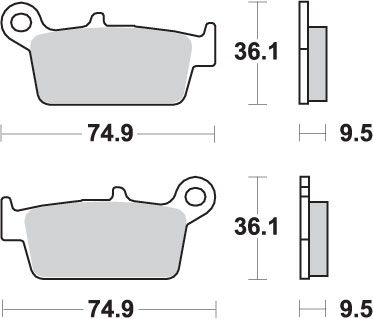 Sbs Bremsbeläge Kh131 Offroad Sinter Gold