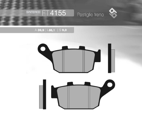 Brenta Bremsbeläge Kh496 Sintermetall (gold) Honda Cb 500r/x '13-'16, Cb 650f '14-'16, Cbr 650/ctx 700 Hinten (ft 4155)