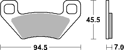 Sbs Bremsbeläge Kh395 Offroad Sintergold, Passend Für: Arctic Cat, Kymco (vorder- Und Hinterachse)