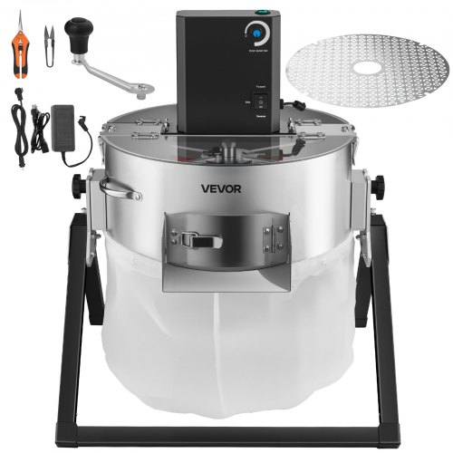 Erntemaschine, 2-in-1 Manuell & Elektrisch, 370 Mm Knospenschneider Mit Edelstahlklingen, Nass-trocken-hydrokultur-schneidemaschine Mit Trockenrost, Für Pflanzenknospen & Blumen