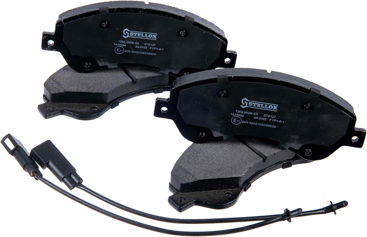 Stellox 1262 002b-sx Bremsbelagsatz, Scheibenbremse (4 Stück) - Ece-r90 Zertifiziert - Mit Anti-quietsch-platte - Für Pkw Und Transporter