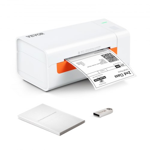 Etikettendrucker 200x79x83mm Thermodrucker 150mm/s Labeldrucker Versandetiketten Drucker Thermo-direkt Edikettendruckgerät Usb Automatische Etikettenerkennung Windows Mac Os Linux Chromebook