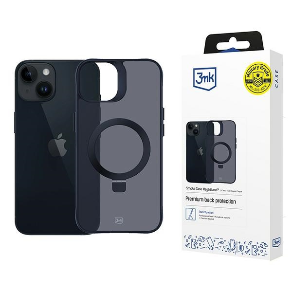 Apple Iphone 14 Plus – 3mk Smoke Case Mit Magnetverschluss Und Ständer