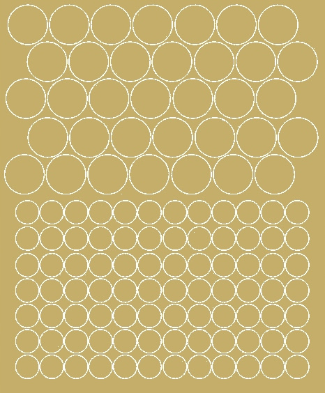 Fahrradhelmaufkleber Mit Polka-dots, 119 Stück, Mattgold