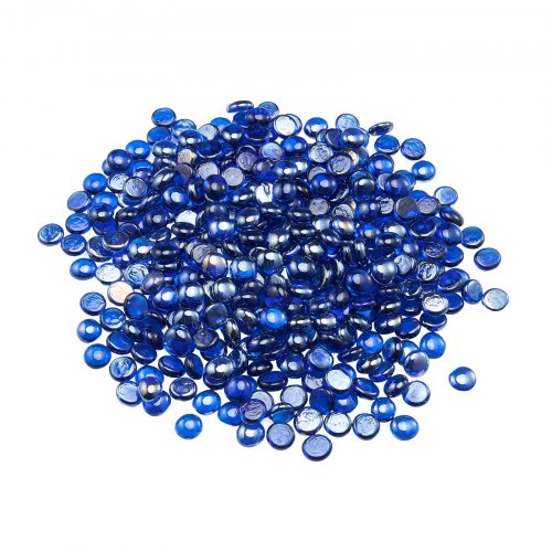 Feuerglas, 4,5 Kg Hochtemperaturbeständige Glassteine, 19 Mm Reflektierende Feuerstellen-glasperlen, Feuerstelle Glasfelsen, Kaminglas, Feuerkristall, Feuerperlen, Für Kamin Kobaltblau