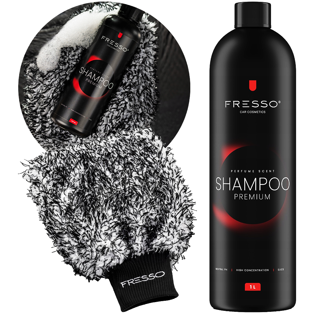 Fresso Autoshampoo + Autowaschhandschuh Aus Mikrofaser