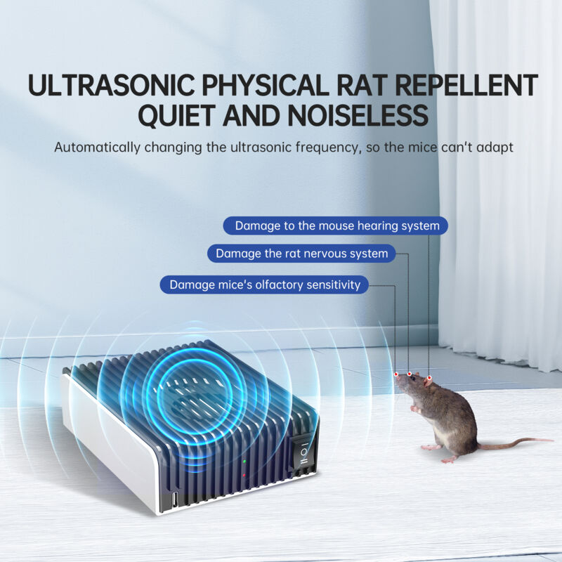 Ultraschall-nagerabwehrgerät Für Den Innenbereich, Mäuseabwehr, Rattenbekämpfung, Fledermausbekämpfung Für Haus, Dachboden, Garage