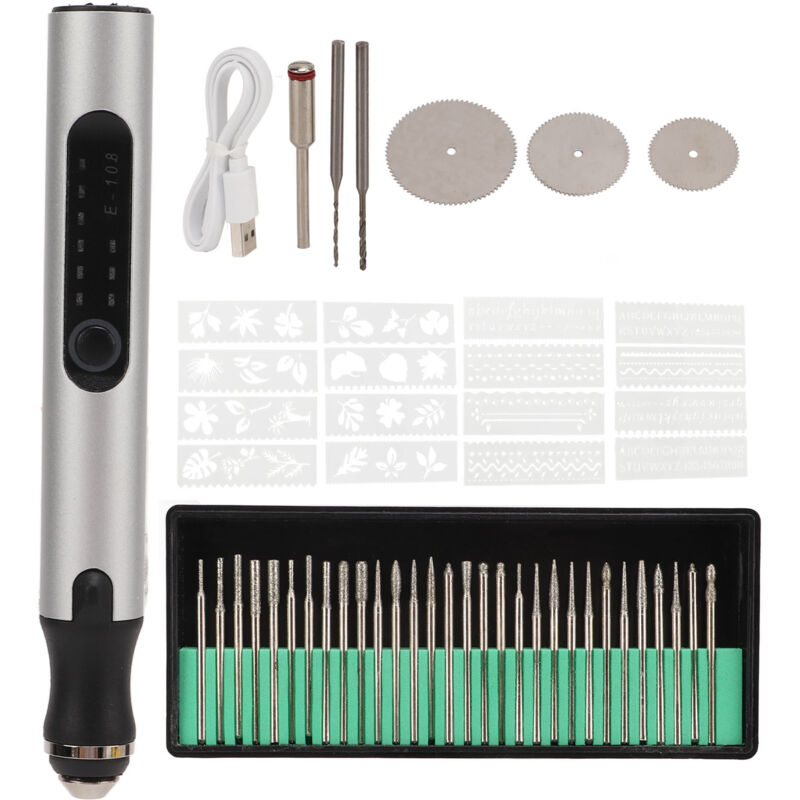 Elektrischer Gravierstift Aus Aluminiumlegierung, Mini-mikrogravierer Mit Intelligentem Überlastungsschutzchip