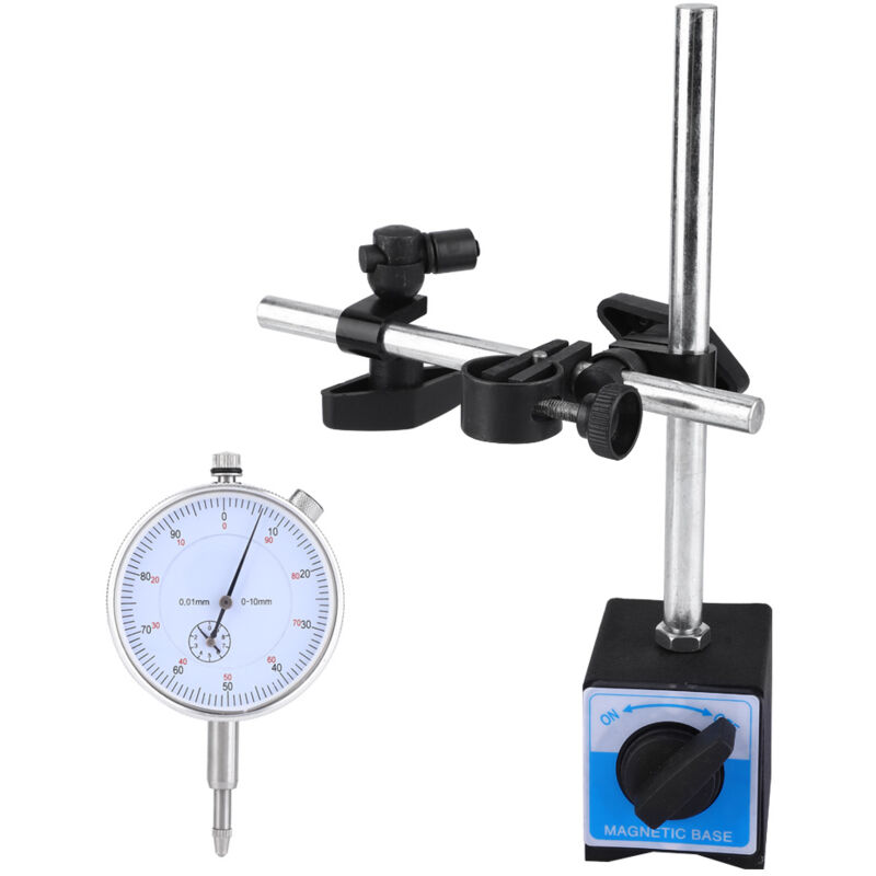 Britischer Indikator 0-1"/perzentil 0-5/10 Mm, Genauigkeit 0,01 Mm, Mit Magnetfuß