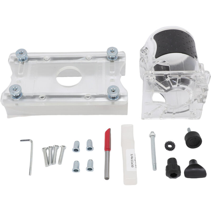 Holzfräser-basis-nuthalter-set, 2-in-1-design, 65-mm-klemme Und Schutzabdeckung Mit Fräser