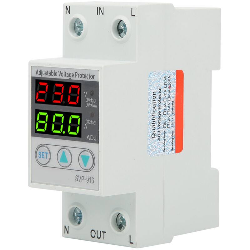 Svp-916 Einstellbares Überspannungs- Und Unterspannungsschutzgerät 230 V