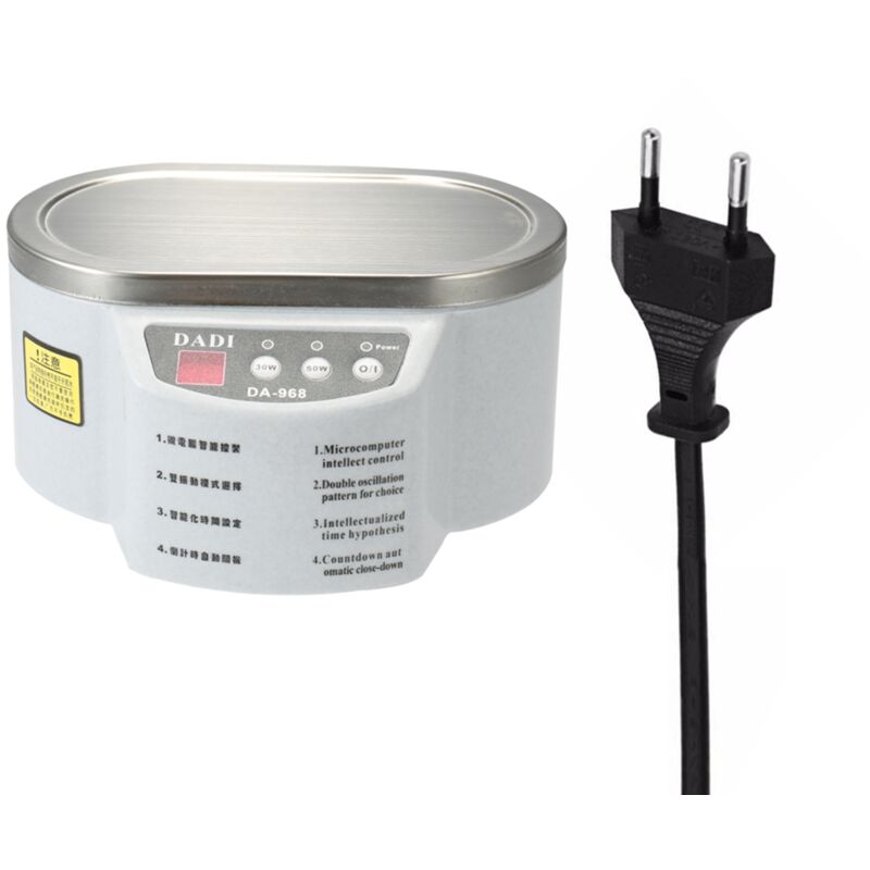 Mini-ultraschallreiniger Mit 50 W, Digital, Leicht Und Kompakt, Ideal Zum Reinigen Von Schmuck Und Gemüse.