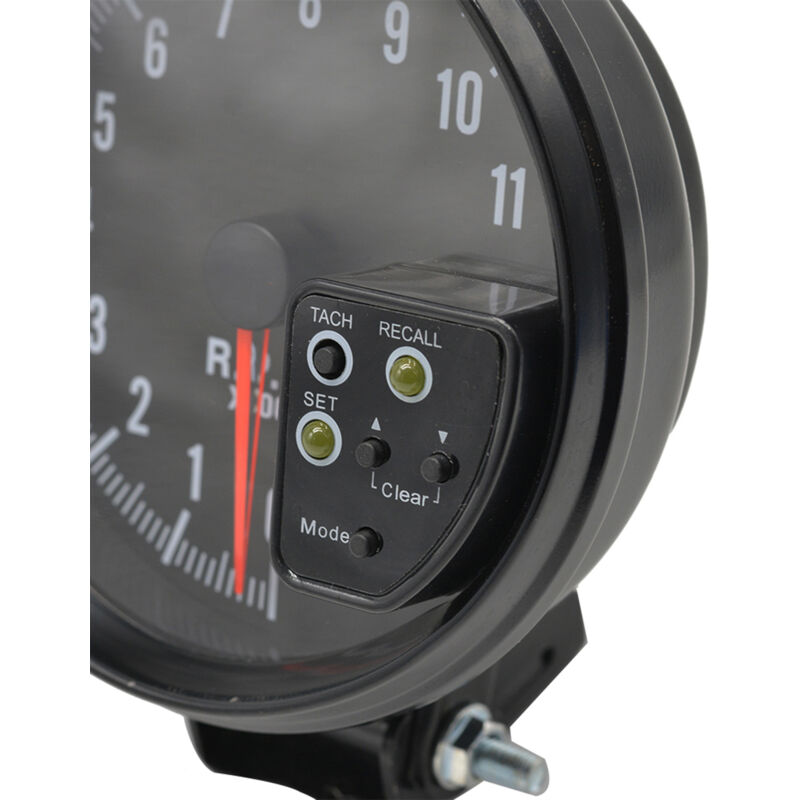 5-zoll-drehzahlmesser Mit Schwarzer Hintergrundbeleuchtung, 7 Farben, Schaltblitz, Signalton Bei Maximaler Drehzahl, Led-blinker Bei Drehzahlwarnung.