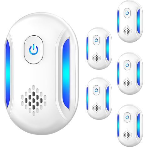 Verbesserter Ultraschall-repeller – 6er-pack. Elektronischer Plug-in-schädlingsbekämpfer Für Insekten. Mücken. Nagetiere. Mäuse Für Haus. Lager. Garage