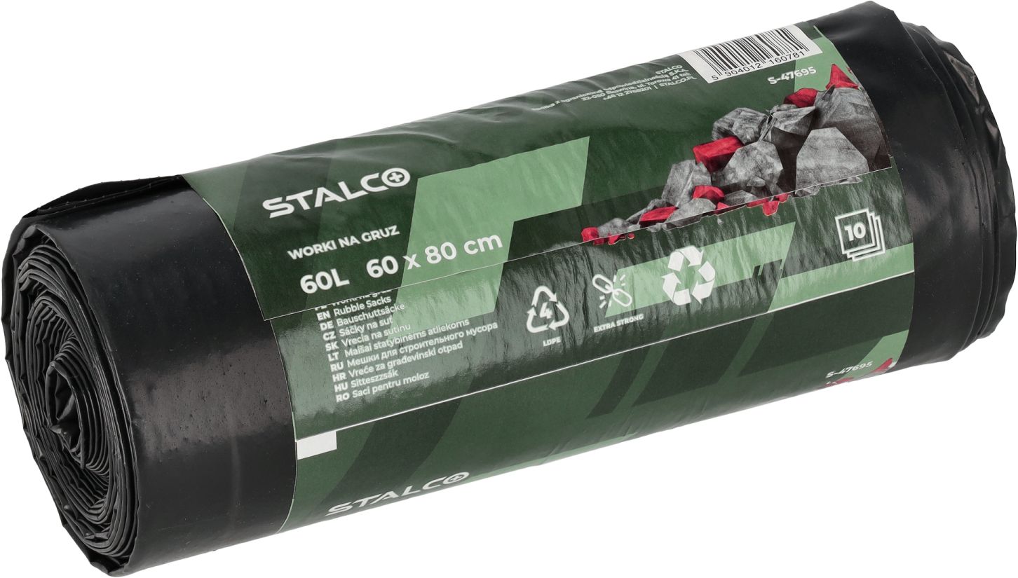 Stalco Schuttsäcke 60l Ldpe Set - 10 Stück S-47695