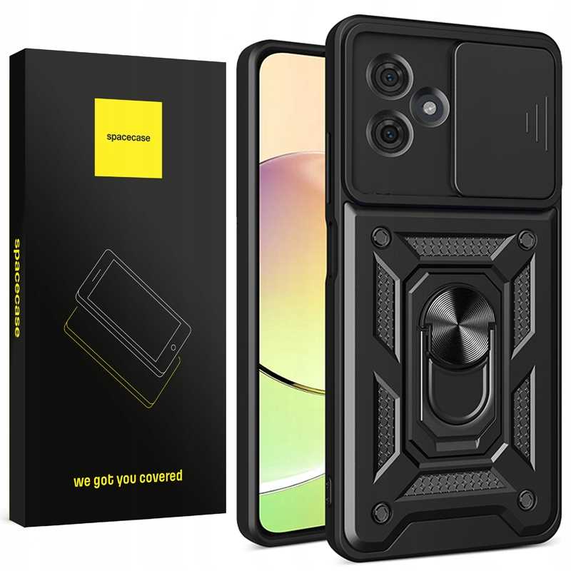 Spacecase Camring Motorola Moto G54 Schwarz