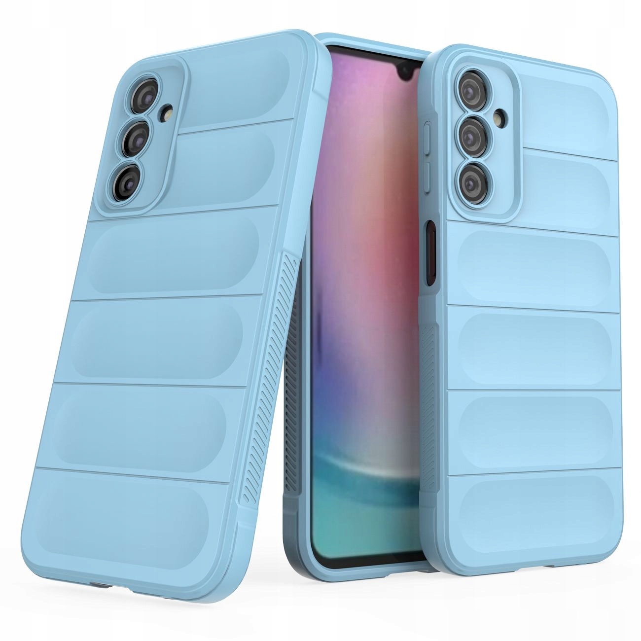 Magic Shield Hülle Für Samsung Galaxy A24 4g, Flexible Schutzhülle, Hellblau