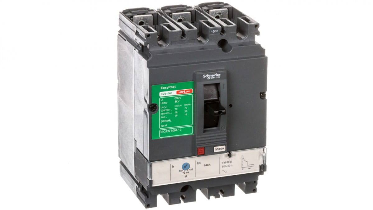 Leistungsschalter 80a 3p 36ka Easypact Compact Cvs Cvs100 Tm80d Lv510336