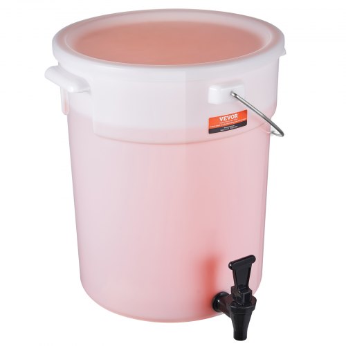 Getränkespender, 19 L Getränkespender Für Partys, Saftspender Aus Kunststoff Mit Zapfhahn & Deckel, Eistee-limonadensaft-wasserspender, Für Restaurants, Hotels, Partys