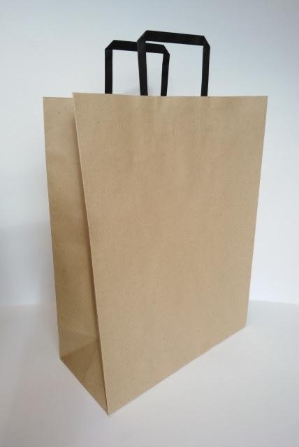 Glatter Kraftpapierbeutel 320x420x150