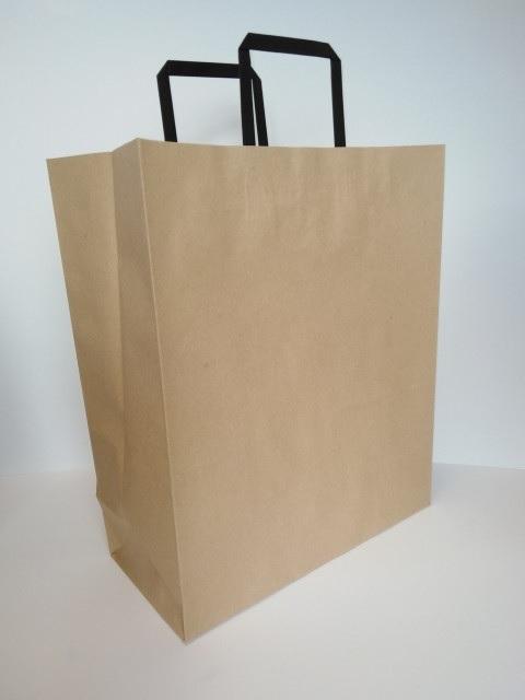Glatter Kraftpapierbeutel 320x380x150