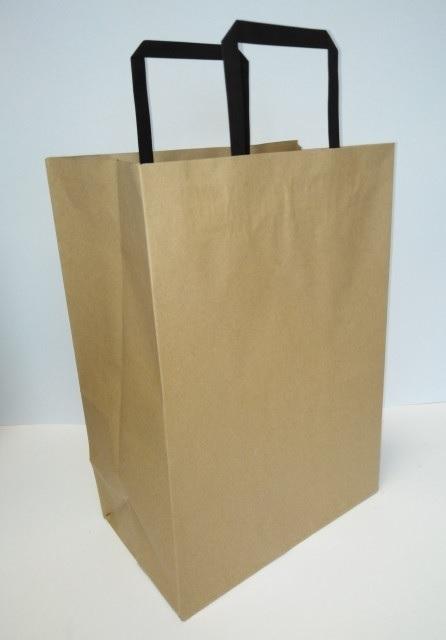Glatte Kraftpapiertüte 250x345x150 Frisch