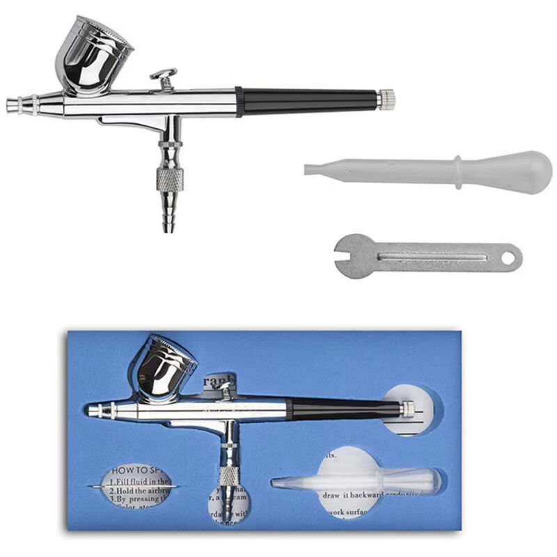 7cc Dual Action Airbrush, Schwerkraft-farbspritzpistole, Tattoo- Und Maniküre-set