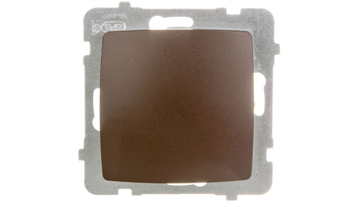 Karo Einzelstecker, Schokoladenbraun-metallic, Łp-1s/m/40