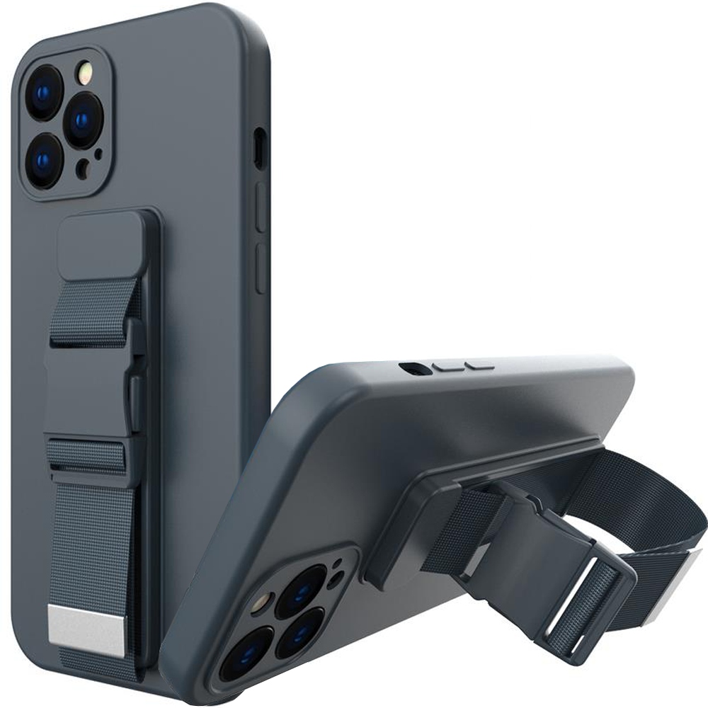 Seilhülle, Gelhülle Mit Trageband, Kette, Tasche, Trageband, Iphone 12 Pro Max, Marineblau