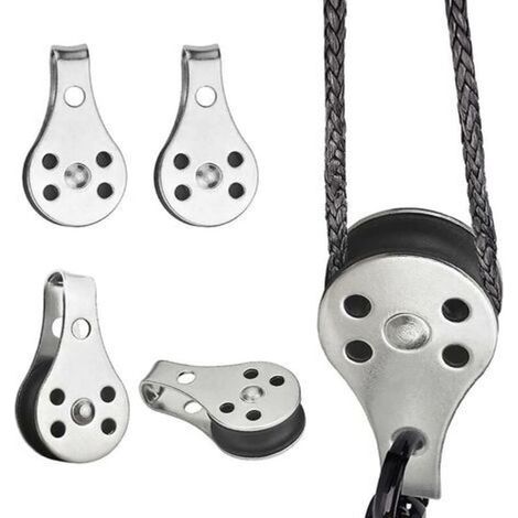 Edelstahlrollen, 25-mm-schiffsrollen, Seilrollen, Schwerlast-heberollen, Drehrollen, Hakenrollen, Geeignet Für Kanus, Kajaks Und Boote, 45, 26, 11 Mm, Silber