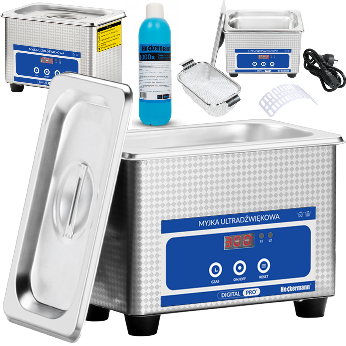 Heckermann® 0,8l Jp-008 Ultraschallreiniger + 1l Flüssigkeit