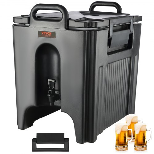 Heiß- Und Kaltgetränkespender Getränkespender 37,6 L, Ldpe Heiß- Und Kaltwasserbrunnen Großer Getränkespender Mit Zapfen Für Kaffee, Kalte Milch, Wasser, Saft Usw. Isolierkanne 1-2 Personen